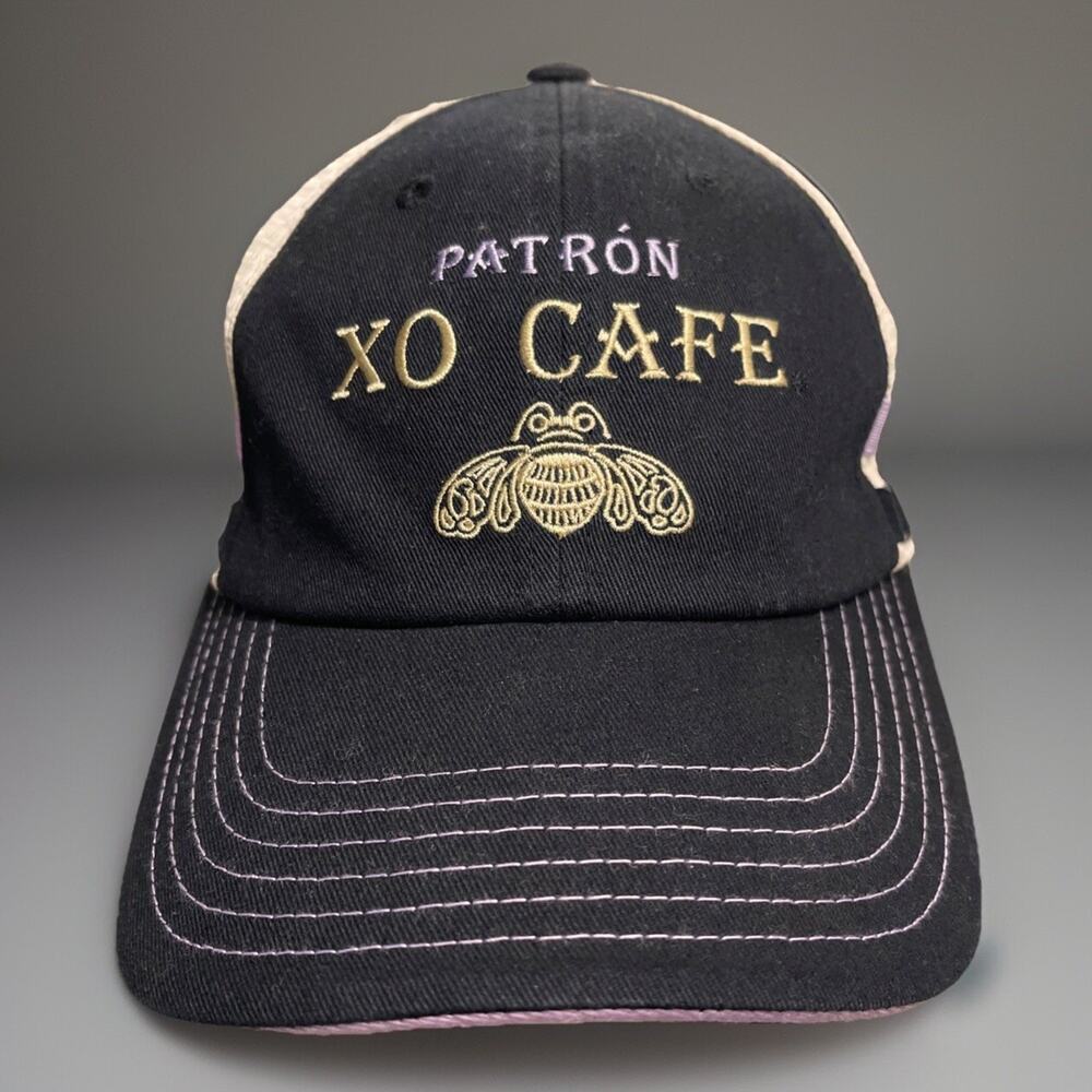 New PATRON XO CAFE HAT CAP SNAP BACK BLACK MESH TRUCKER ADJUSTABLE